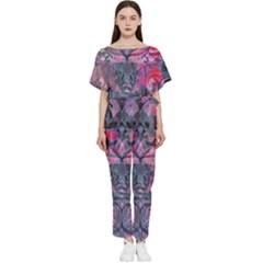 Alien Architecture Ii Batwing Lightweight Chiffon Jumpsuit by MRNStudios