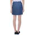 Blue Denim Fabric Tennis Skirt View2