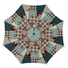 Cloth Patches Texture Macro, Patches Of Cloth Automatic Folding Umbrella With Case (medium) by kyorashop23