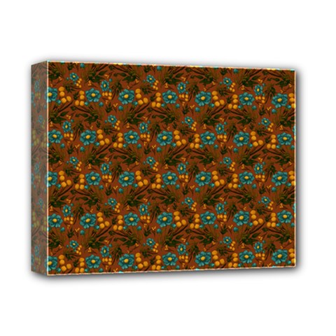 Blue Bloom Bouquet Deluxe Canvas 14  X 11  (stretched) by GeekLover