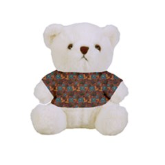 Blue Bloom Bouquet Full Print Cuddly Teddy Bear by GeekLover