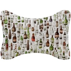 Bottle Chic Print Patterns Seat Head Rest Cushion by BellaVistaTshirt02