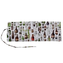 Bottle Chic Print Patterns Roll Up Canvas Pencil Holder (s) by BellaVistaTshirt02