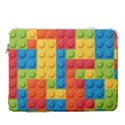 Lego Bricks, Colorful Dots Background 15  Vertical Laptop Sleeve Case With Pocket View1