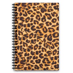 Leopard Skin Texture Macro, Brown 5 5  X 8 5  Notebook by kyorashop23