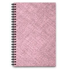 Pink Fabric Texture, Knitted Pink Texture, 5 5  X 8 5  Notebook by kyorashop23