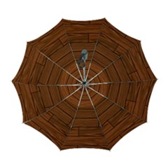 Seamless Wooden Planks Brown Wooden Background Automatic Folding Umbrella With Case (large) by kyorashop23