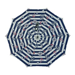 Seamless Marine Pattern Automatic Folding Umbrella With Case (large) by Ket1n9