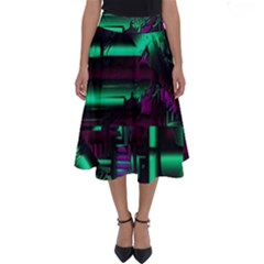 Beamed Perfect Length Midi Skirt by MRNStudios