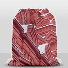 Monument State History Museum Building Drawstring Bag (small) by Apenda