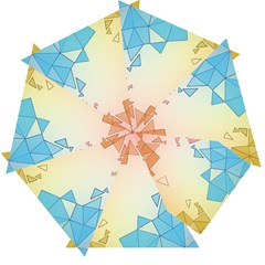 Background Pastel Geometric Lines Automatic Folding Umbrella With Case (small) by anzea