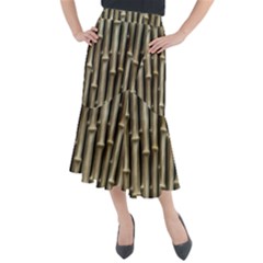 Bamboo Grass Midi Mermaid Skirt by anzea