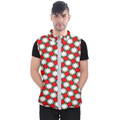 Christmas Star Red Green Men s Puffer Vest by anzea