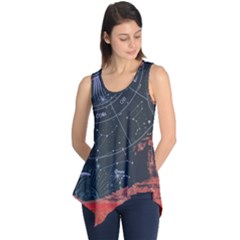 Astrology Surreal Surrealism Trippy Visual Art Sleeveless Tunic by Bedest