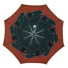 Astrology Surreal Surrealism Trippy Visual Art Automatic Folding Umbrella With Case (medium) by Bedest