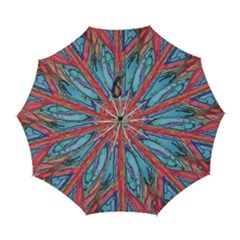 Artistic Psychedelic Hippie Peace Sign Trippy Automatic Folding Umbrella With Case (large) by Bedest
