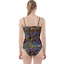 Graffiti Word Seamless Pattern Cut Out Top Tankini Set View2