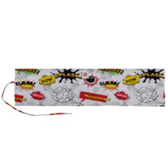Pattern Seamless Texture Cartoon Roll Up Canvas Pencil Holder (l) by Bedest