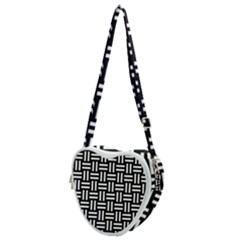 Frets Mosaic Pattern Geometric Heart Shoulder Bag by Bedest