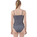 Marble Cracked Pattern Surface Cut Out Top Tankini Set View2