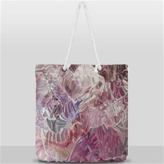 Hidden Heart Full Print Rope Handle Tote (large) by kaleidomarblingart
