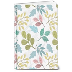 Leaf Seamless Pattern  8  X 10  Hardcover Notebook by Safari