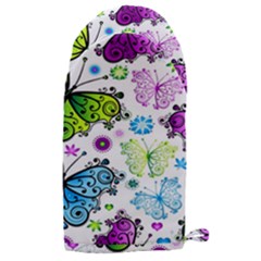 Butterflies, Abstract, Background, Colorful Microwave Oven Glove by kyorashop23