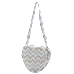 Colored Zigzag Seamless Patterns Heart Shoulder Bag by Bedest