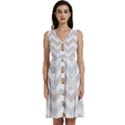 Colored Zigzag Seamless Patterns Sleeveless Dress With Pocket View1