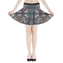 Ornate baroque floral pattern print Mini Flare Skirt View3