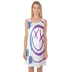 Blink 182 Logo Sleeveless Satin Nightdress by avitendut