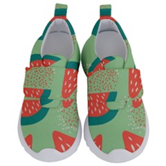 Watermelon Dots Summer Pattern Kids  Velcro No Lace Shoes by Bedest