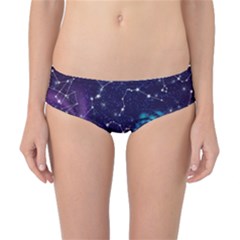 Realistic Night Sky Poster With Constellations Classic Bikini Bottoms by Ket1n9