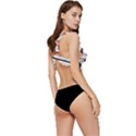 Abstract Architecture Low Cut Ruffle Edge Bikini Top View3