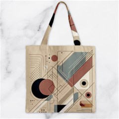 Boho Abstract Architecture Zipper Grocery Tote Bag by Bedest