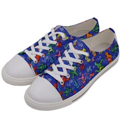 Grateful Dead Dancing Bears Pattern Women s Low Top Canvas Sneakers by Salmanaz77