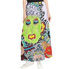 Supersonic Monster Mash Maxi Chiffon Skirt by chellerayartisans