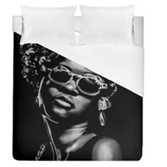 Afro Beauty Woman Portrait (ai+human) Duvet Cover (queen Size) by dflcprintsclothing