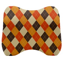 Halloween Argyle Pattern  Velour Head Support Cushion by Safari