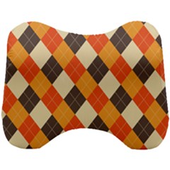 Halloween Argyle Pattern  Head Support Cushion by Safari