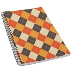 Halloween Argyle Pattern  5 5  X 8 5  Notebook by Safari
