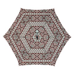 Illustration Of Ukrainian Folk Seamless Pattern Ornament Automatic Folding Umbrella With Case (small) by Grandong