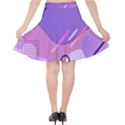 Colorful Labstract Wallpaper Theme Velvet High Waist Skirt View2