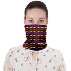 Multicolor Wave Pattern Face Covering Bandana (adult) by ytdream