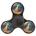 Mystic Blue Pyramid Art Finger Spinner View2