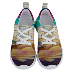 Vibrant Sunset Over Serene Lake Running Shoes by ExtraAwesomeSauce
