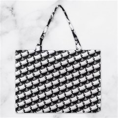 Stylish Coffee Cup Pattern Medium Tote Bag by ExtraAwesomeSauce