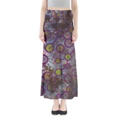 Abstract Molecular Space Art Full Length Maxi Skirt by ExtraAwesomeSauce
