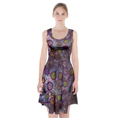 Abstract Molecular Space Art Racerback Midi Dress by ExtraAwesomeSauce