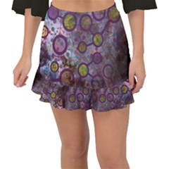 Abstract Molecular Space Art Fishtail Mini Chiffon Skirt by ExtraAwesomeSauce